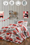 Single Duvet Cover Set with Elastic Sheet, Gray, Car-Themed for Children