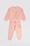 Girl's Bear Stone Printed 2-Piece Girl's Set