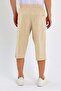 Men's Large Size 100% Cotton Linen Look Capri E203 - 4