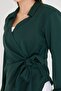 Women's Khaki Collar Double Breasted Blouse Arm-22Y024025 - 2