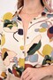 Women's Cream Patterned Long Sleeve Shirt ARM-22K001123 - 3