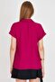 Women's Fuchsia Short Sleeve Shirt ARM-19Y001065 - 6