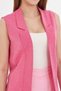 Women's Fuchsia Collar Long Vest Arm-20K 001024 - 2