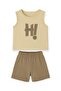 Baby Boy 2-Piece Zero Sleeve Summer Suit