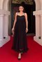 Tulle Fabric Gather Detailed Dress - Black