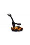 Lamborghini Ride on Push Car Walking Toy Stroller with USB Port-Orange - 4