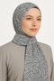 Leaf Pattern Shawl Gray
