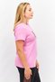 Women Sportswear Fit Short Sleeve Brand Logo Training T-Shirt, Pink - 3