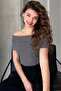 Pack of 3 Madonna Collar Sleeveless Corded Fabric Ribbed Knit Blouse - 5