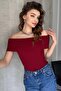 Madonna Collar Sleeveless Corded Fabric Ribbed Knit Blouse - 5