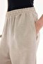 100% Linen Plain Stone Trousers - 7