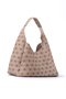 Monogram Printed Mink Shk19 Faux Leather, Snap Closure, Single Compartment, Zippered Makeup Bag, Hand, Arm and - 2