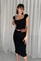 3-Piece Set Including Waist Bag and Belt Midi Length Pencil Dress - 6