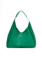 Grass Green Shk19 Faux Leather, Snap Closure, Single Compartment, Zippered Makeup Bag, Hand, Arm, and Shoulder Bag - 3