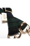 iPhone 14 Pro Max Plaid Phone Strap and Strap Phone Case Dark Green Plaid Gold - 5