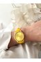 Ferrucci̇-(Yellow Color) Silicone Cord Women Wrist Watch - 4