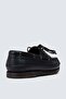 Genuine Leather Navy Blue Marine Men's Boat Shoes - 6