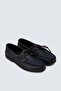 Genuine Leather Navy Blue Marine Men's Boat Shoes - 2