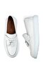 Men's White Genuine Leather Comfort Loafer Shoes - 4