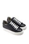 Genuine Leather Navy Blue Sneaker Women's Shoes - 4