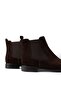 Genuine Suede Brown Men's Chelsea Boots - 6