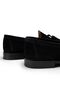 Men's Black Genuine Suede Tassel Loafer - 7