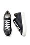 Genuine Leather Navy Blue Sneaker Women's Shoes - 6