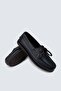 Genuine Leather Navy Blue Marine Men's Boat Shoes - 3