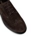 Genuine Suede Brown Comfort Casual Men's Shoes - 5