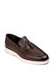 Genuine Leather Brown Tasseled Men's Loafer - 7