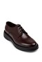 Genuine Leather Claret Red Casual Men's Shoes - 7