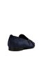 Genuine Nubuck Navy Blue Tasseled Men's Loafer Shoes - 6
