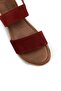 Women's Burgundy Genuine Suede Sandals - 8
