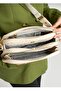 Women's Cream 5 Compartment Adjustable Long Strap Ouz Bag Messenger Bag Tm4023 - 7