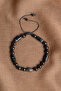 Certified Hematite - Dumortierid Natural Stone Bracelet with Silver Apparatus - 2