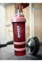 Protein Shaker Bottle Portable Supplement Mixer Cup with Powder Storage for Running Cycling Fi - 5