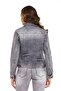 Wj212 basic short women jeans jacket - 3