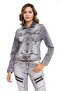 Wj212 basic short women jeans jacket - 2