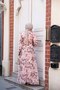 Floral Patterned Salmon Hijab Dress 279915 Smn - 3