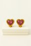 Non-Perforated Earrings Ear Heart Design Clip-On Children's Earrings for Children Without Holes