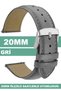 20mm fossil-welder-wesse-casio-armani-omega-seiko-tissot watch compatible leather watch band strap - 2