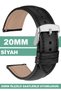 20mm fossil-welder-wesse-casio-armani-omega-seiko-tissot watch compatible leather watch band strap - 2