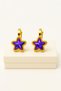 Compression Earrings Colorful Stars Design Earrings for Non-Pierced Ear