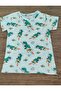 Boys' Summer Crocodile Space Themed Pajamas Short Sleeve Set with Bottom Shorts - 2