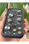 iPhone 15 Pro Max Case Designed with Patterned Camera Protection Coffee Cookie Black Soft Silicone Cover - 8