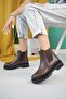 Genuine Leather Women's Daily Elastic Boots DC3050 - 3