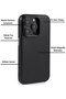 Case for Apple iPhone 15 Pro Max Case Pu Leather Magsafe Compatible Silicone Cover - 5