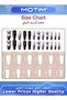 24Pcs Extra Long Nail Stickers Star & Moon Pattern Fake Nails Night Sky Wearable Nail Kit - 2
