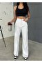 White Mom Jean High Waist Lycra-Free Jeans - 4