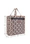 6 Compartment Patterned Shoe Storage Travel Type Suitcase Top Storage Bag (35x22x40) - 7